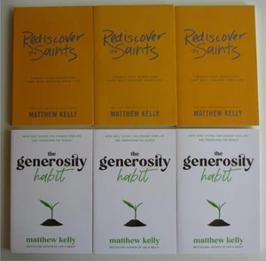MATTHEW KELLY 6 Book Lot GENEROSITY HABIT / REDISCOVER SAINTS Study Group New! - Picture 1 of 2