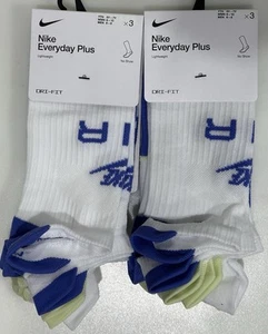 Nike Everyday Plus No Show Lightweight Dri-Fit Wmn 6-10 Men 6-8 6 Pair - Picture 1 of 2