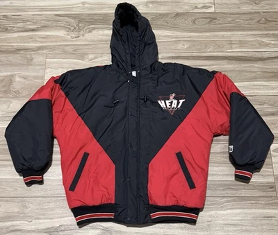Size L - Vintage 90’s Miami Heat Logo 7 Full Zip Jacket - Image 1 of 4
