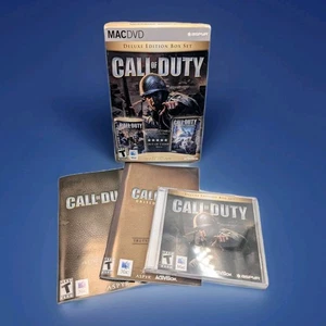 Call of Duty Deluxe Edition Mac DVD — komplett mit Box, Handbüchern & versiegelter Disc - Bild 1 von 5
