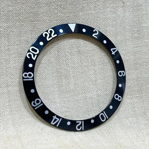 Replacement Bezel Insert for ROLEX GMT MASTER 1675 BLACK LN 16700 16750 ACRYLIC - Picture 1 of 4