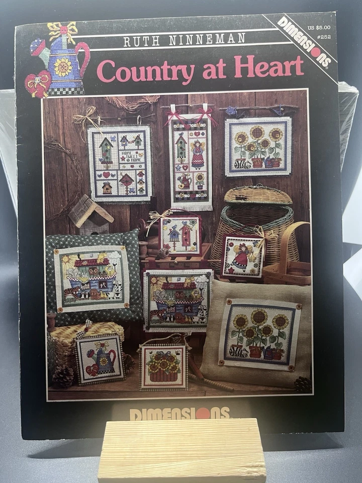 VTG Country at Heart Cross Stitch Patterns Ruth Ninneman Dimensions #252 - Image 1 of 1