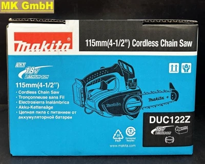 Makita DUC 122 Z Akku-Kettensäge 18V, DUC122Z, 5 m/s, 11,5 cm, ohne Akku + Lader - Bild 1 von 4