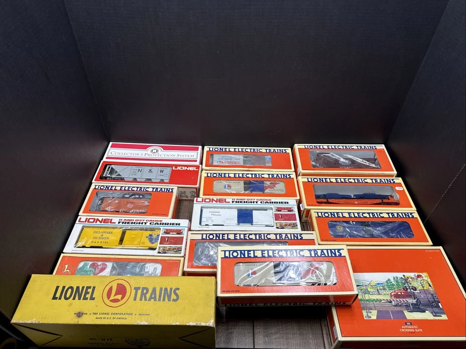 Lote de vagones de tren Lionel vagones de carga Lionel trenes eléctricos Lionel Foto 1 de 4