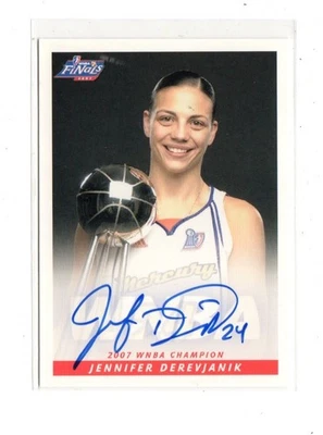 Rittenhouse WNBA 2008 Jennifer Derevjanik Autograph Rookie Phoenix - Image 1 of 2