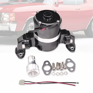 Bomba de agua eléctrica de aluminio negro de alto volumen 35 GPM para SBC 262 327 350 383 400 - Imagen 1 de 5