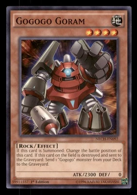 Yugioh - Gogogo Goram #NECH-EN092 The New Challengers 1st Edition LP - Image 1 of 2