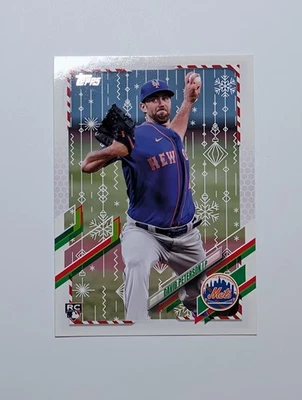 2021 Topps Holiday David Peterson RC New York Mets #HW192 - Image 1 of 2