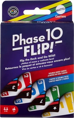 Phase 10 Flip Kartenspiel, Kartenspiel für die ganze Familie mit beidseitig b... - Bild 1 von 4
