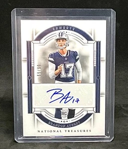Tarjeta autógrafa #103 Panini National Treasures Brandon Aubrey 2023 novato #69/99 - Imagen 1 de 2