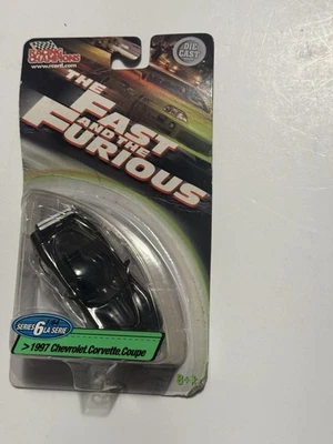 Chevrolet Corvette 1997 cupé Racing Champions The Fast And The Furious negro Foto 1 de 3