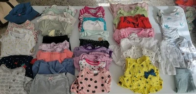 Huge Lot of Baby Girl Clothes 0-3 Months, Spring/Summer - Image 1 of 4