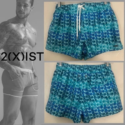 Bañador 2xist Mediano Suavemente Usado 4" Entrepierna 100% Poliéster Cintura Elástica Foto 1 de 4