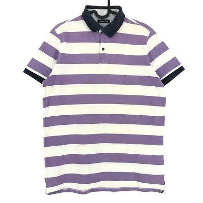 Camiseta polo a rayas Massimo Dutti para hombre talla M Foto 1 de 4