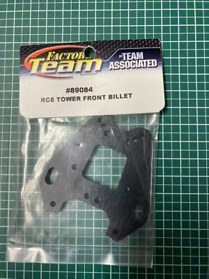 Team Associated 89084 RC8 Dämpferbrücke vorn Aluminium Schwarz - Bild 1 von 2