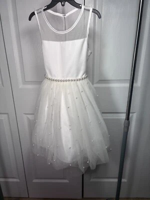 American Princess White Dress – Size 10 – Tea Length - Image 1 of 4