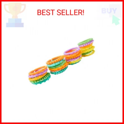 Arranques Brillantes Lote de Anillos de Eslabones Juguetes para Cochecito Asiento Libre de BPA 24 Ct Foto 1 de 2