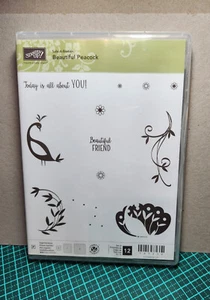 Stampin Up retired Beautiful Peacock stamp set - Picture 1 of 1
