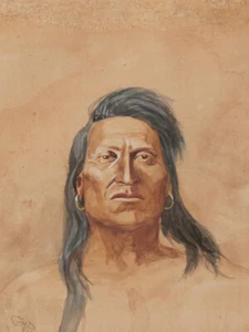 Garra de oso jefe por Charles M Russell impresión artística giclee occidental vintage envío gratis - Imagen 1 de 3