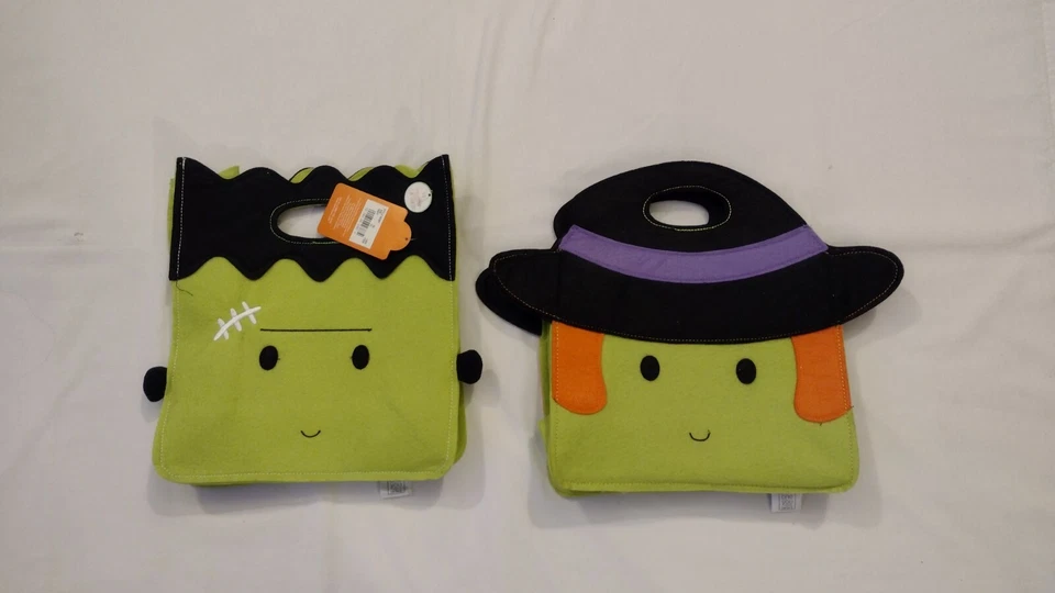 NEW Carter's Just One You Halloween WITCH or FRANKIE Trick or Treat Candy Tote - Image 1 of 1