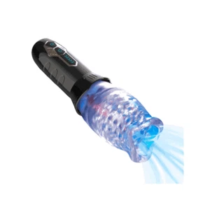 The Male Rose Rotating Blow Job Simulator - Black - Picture 1 of 8
