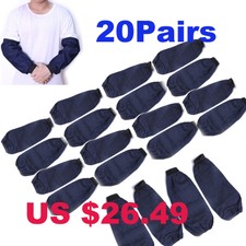 20Pairs Welding Arm Sleeves Denim Heat Protection Dust Resistant Welding Safety