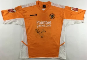 Blackpool FC 2005 2006 #18 Robert Edwards player issue match worn shirt signed - Picture 1 of 12
