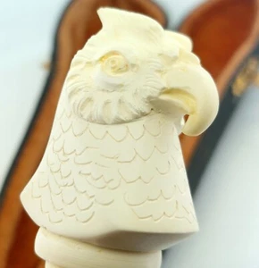 Block Meerschaum - Papagei - handgeschnitzter türkischer Brieföffner mit Etui - Bild 1 von 7