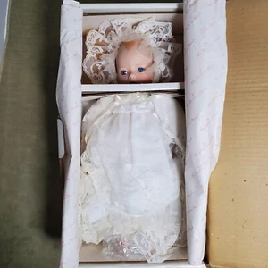 Emily 13" Porcelain Baby Doll  By Elke Hutchens For Danbury Mint O/Box AF8863 - Picture 1 of 18