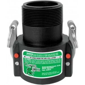 Green Leaf Gatorlock 1-1/2 inch Female Coupler x 1-1/2 inch Male NPT - GLP150B - Picture 1 of 2
