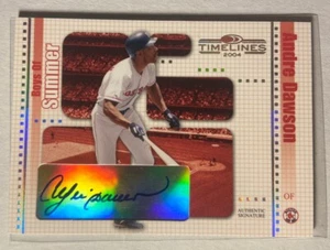 Andre Dawson 2004 Donruss Timelines Boys Of Summer Autograph Card Auto 70/100 - Picture 1 of 5