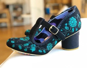 Irregular Choice Tamade Tacones Medianos Zapatos para Mujer en Negro EE. UU. Talla 9, 10 - Imagen 1 de 8