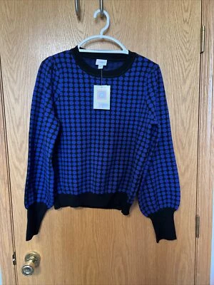 Suéter LuLaRoe Piper Manga Globo Talla Mediana Multicolor Lunares Nuevo con Etiquetas Nuevo Foto 1 de 4