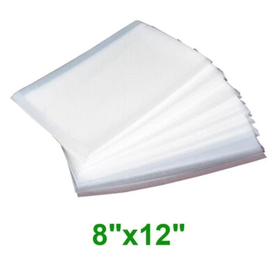 Bolsas de sellado al vacío 100-1000 11"x16" 8"x12" 6"x10" bolsas de ahorro de alimentos almacenamiento sin BPA Foto 1 de 4