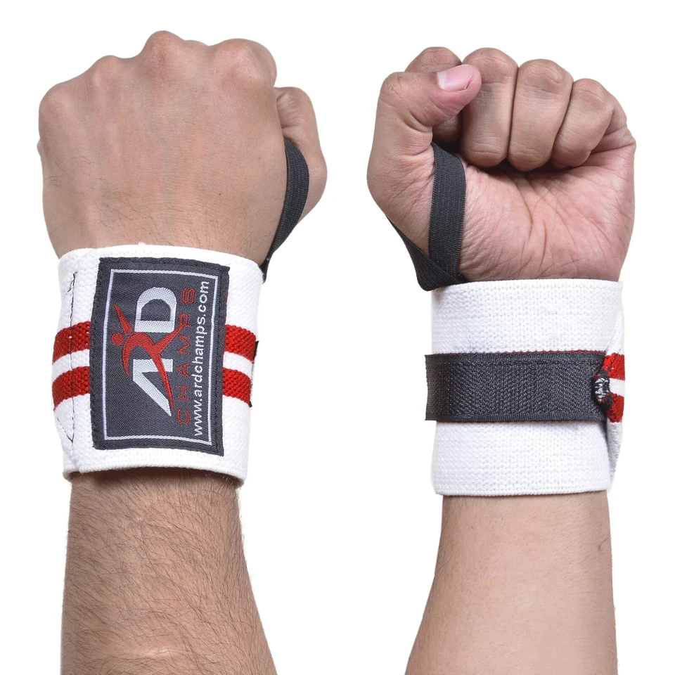ARD CHAMPS Power Wrist Wraps 15" Gym Weight Lifting Support Straps Training - Image 1 of 1