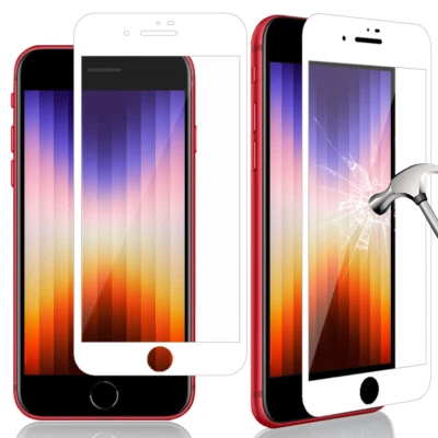 for Apple iPhone SE 3rd 2022 Tempered Glass Screen, Case Friendly&Full Coverage - Image 1 of 4
