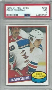 1980 OPC hockey card #306 Doug Sulliman, New York Rangers graded PSA 7 - Picture 1 of 1