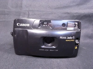 CANON PRIMA JUNIOR S MACRO POINT & SHOOT FILM PHOTO CAMERA 35mm TESTED WORKING - Picture 1 of 12