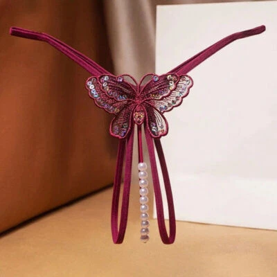 Сексуальные женщины кружева жемчуг промежности стрингов трусиков трусики белье нижнее белье T-сзади - Изображение 1 из 4