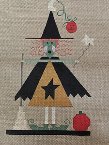 Stitch in Time Fanci That Witchie Loo Witch Halloween HP Needlepoint Canvas - Picture 1 of 5