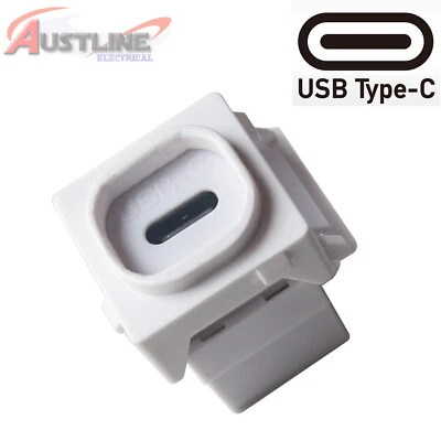 USB 3.1 Type-C Insert USB C Coupler Female jack Suit CLIPSAL Wall Plate - image 1 of 2