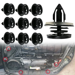 10X Black Car Clips Door Trim Auto Interior Accessories For Audi A3 8P A4 B6 B7 - Picture 1 of 13