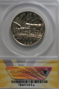 1936  .50   ANACS  MS 64   OREGON TRAIL     Classic Silver Commemorative Coin - Picture 1 of 2