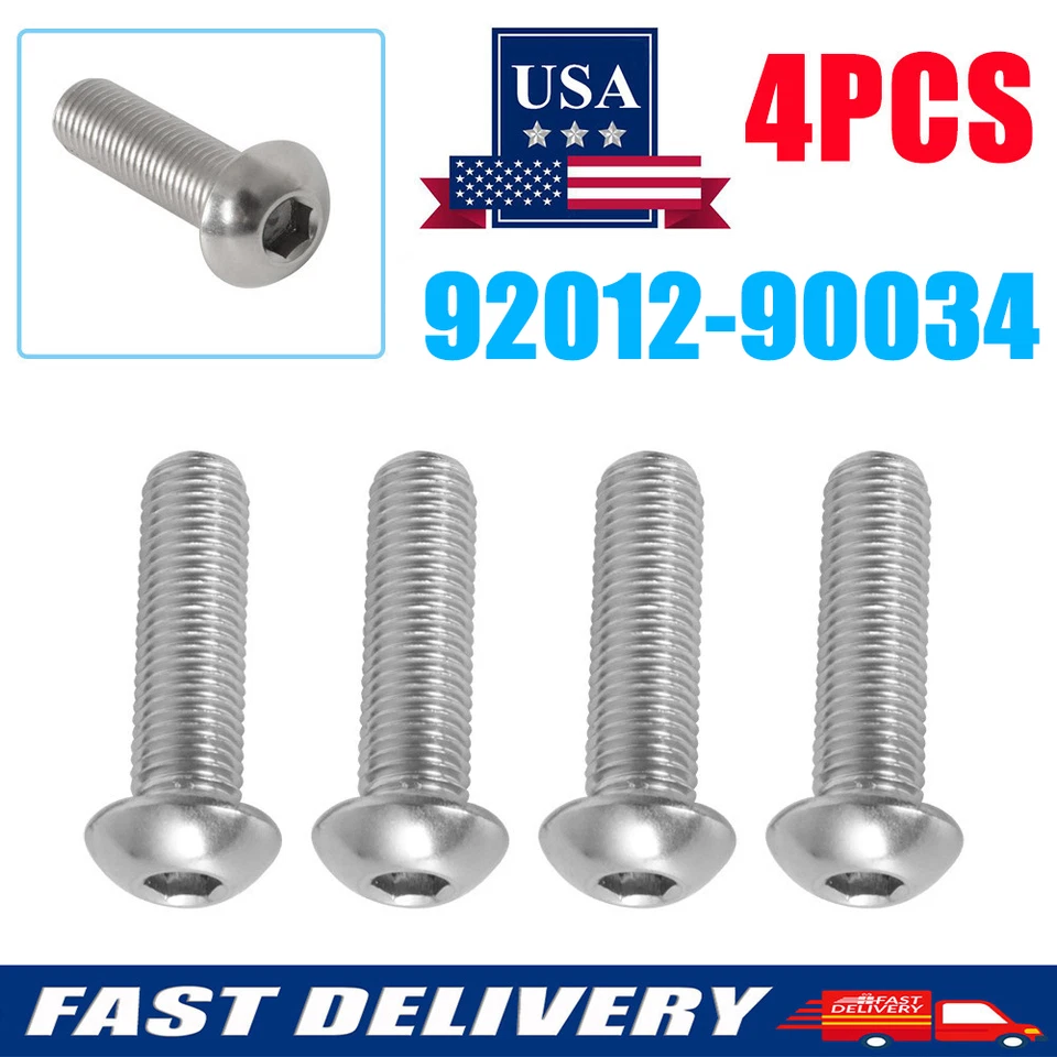 For Yamaha YFZ450R Stainless Steel Sub Frame Bolts 92012-90034,90149-10034-00 - Image 1 of 4