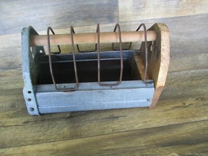 Vintage Primitive Ralston Purina Advertising Chicken Feeder Galvanized Metal - Picture 1 of 9