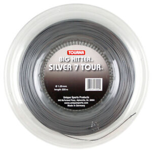 Tourna Big Hitter Silver 7 Tour - 1.25mm/17G 220m/726ft Reel - Tennis String
