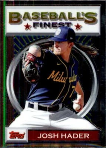 2020 Topps Finest Flashbacks #185 Josh Hader Milwaukee Brewers - Picture 1 of 2