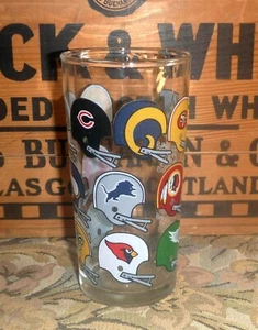 NFL Football National Conference Vintage 70er Jahre Glas Becher EX! - Bild 1 von 1