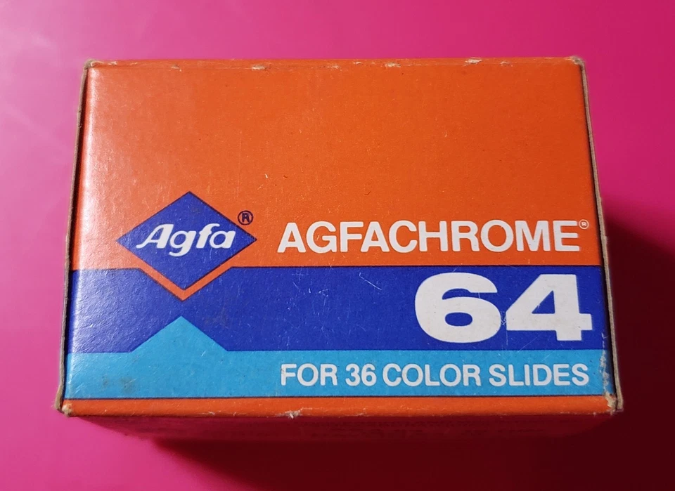Agfa Agfachrome 64 Color Slide Film 35mm Roll 36 Exposures Vintage 1985 -Expired - Image 1 of 4