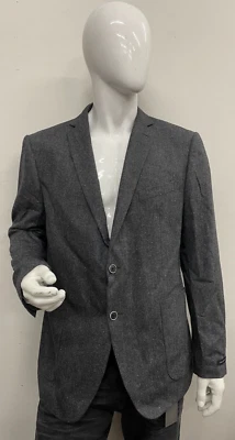 NUEVO CON ETIQUETAS $598 John Varvatos Baxter sarga retorcida en azul/gris Talla: 48 Foto 1 de 4